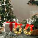 3 x Yexiya 50 Sets Valentines Wreath Candy Bags with Ribbon Bow Twist Ties and Long Clear Treat Bags for Party Favor Easter Wedding DIY Candy Wrapping Gifts Chocolate Bag(Red,2.4 x 21.7 Inch)