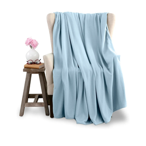 Vellux Microfleece Blanket, Full/Queen, Light Blue