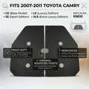Spare Tire Trunk Cover Board Replacement for 2007-2011 Toyota Camry