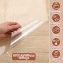 54 Inch x 15 ft Clear Vinyl Roll Sheet 10 Gauge Clear Plastic Roll Marine Vinyls Crystal Transparent Vinyl Sheeting for Window Boats Table Covering Greenhouse DIY Crafts Making Protective Film