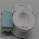 Real Feel 2-in-1 Potty with Wipes Storage, Flushing Sounds & Disposable Liners - Realistic Toilet - Easy to Clean & Assemble - Jool Baby (Aqua)