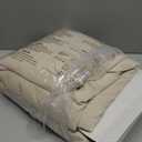 Bedsure 100% Washed Cotton Duvet Cover King Size - Oatmeal Minimalist Cotton Duvet Cover Linen Like for All Seasons - GentleSoft™ Plain Simple Bedding (Oatmeal, King, 104"x90")