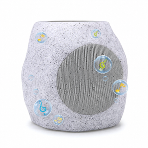 Outdoor Solar Rock Bluetooth Speakers with Colorful Lights, Deep Bass IPX4 Waterproof Speaker, Solar-Powered, TWS Paring, Durable Design, Perfect for Pool Garden and Outdoor Activities -1 Pack