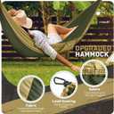 Camping Hammock Lightweight, Portable Hammocks Parachute Hammock with Two Tree Straps, Single or Double Travel Swing Nylon Camp Hammocks, Outdoor Essentials for Beach Backpacking Hiking