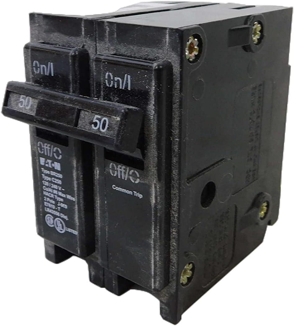 Eaton BR250 2" 50 Amp Double Pole Interchangeable Circuit Breaker