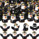 Kathfly 20 Pcs Mini Resin Bald Eagle Pilot Style Miniature Patriotic Bald Eagle Bird Figurines for 4th of July Independence Day 250th Anniversary Outdoor Garden Office Home Party Decor Gift