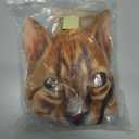 Valpeak 3D Cat Mask, Cat Headband, and Funny Cat Socks with cat Tails (Orange Cat Three-piece)