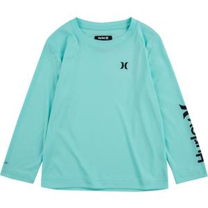 Hurley Boys Long Sleeve UPF 50+ Rash Guard Swim Shirt (Blue, XL)