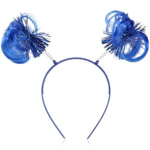 2 x Blue Ponytail Headband Book-Themed Events Hair Bands Reading Party Hair Accessories for School Festivals Costume Party Decoration Headdress Hair Hoop 1pcs