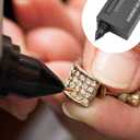 Professional Diamond Tester Pen, High Accuracy Jewelry Diamond Tester, Electronic Diamond Gem Tester and Tester Pen 60X Magnifying Glasses Tool Kit for Novice Expert (Diamond Tester Pen)