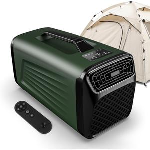 5200 BTU Portable Tent Air Conditioner for Camping, 4-in-1 Air Conditioner for Outdoor Indooer Using, 400W Consumption Quiet Small AC Unit for RV, Truck, Garage(Green)