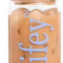 Fetti Wifey Glass Tumbler | 16oz, With Straw, Lid And Brush, Bachelorette Cup, Bride Gift, Wedding Party, Bridal Shower
