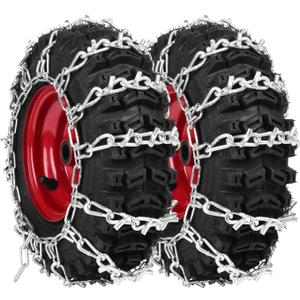 1 Pair 2 Link Snowblower Tire Chain Snow Thrower Tire Traction Chain Fits for Tire Size 13x4.1-6 13x4.1x6 13x4.10-6
