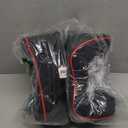 Crofy 2 Pack Car Neck Pillow, Softness Car Headrest Pillow for Driving with Adjustable Strap, 100% Memory Foam and Breathable Removable Cover, Comfortable Ergonomic Design (Red Side Rope)