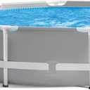 INTEX 26701EH Prism Frame Premium Above Ground Swimming Pool Set: 10ft x 30in  Includes 330 GPH Cartridge Filter Pump  SuperTough Puncture Resistant  Rust Resistant  1185 Gallon Capacity