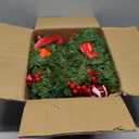 Christmas Garland with Lights 9FT Timer Prelit Garland Battery Operated Outdoor Indoor Christmas Decorations 30 LEDs Lighted Garland for Stairs Railing Fireplace Mantle Front Door Home Holiday Decor