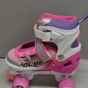 Sowume Adjustable Roller Skates for Girls and Women, All 8 Wheels of Girl's Skates Shine, Safe and Fun Illuminating for Kids (Medium-(13-3 US))