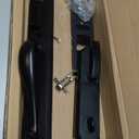 Anweller Keyless Entry Door Lock Deadbolt with Handle Set, Integrated Smart Deadbolt and Knob for Front Door, RFID Code Keypad Bluetooth Electronic Digital Safety Double Exterior Door Lock - Black