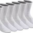 Dickies Men's All Purpose Cushion Crew Socks (6, 12 Pairs), Size: X-Large