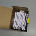 LRANFOW 12 Wall Display Shelf for Lego Building Bricks, 4x5 inch Dual-Sided Display Shelf with 16x13 4.9mm Studs for Lego Shelf Display, Builders, Room Decor (White)