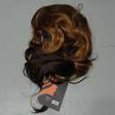 Mens Brown Curly Wig Short Fluffy Natural Side Part Synthetic Hair for Male Costume Daily Party Cosplay Halloween Use(Blonde Brown)