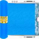 8x8FT Hot Tub Thermal Blanket - 16 Mil Hot Tub Bubble Cover, Thermal Solar Blanket for Insulating Square Inflatable Spas, Hot Tub Pools(244x244cm)