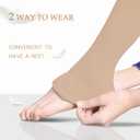 HETH Ballet Tights for Girls - Ultra Soft Dance Tights Convertible Tight (5-8 Years, Tan 2 Pairs)