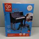 Hape Learn with Lights Black Piano with Stool