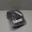 MIULEE 84" Long Scalloped Shower Curtain Linen Textured with 12 Metal Hooks Cute Extra Long Heavy Duty Washable Waterproof Cloth Halloween Shower Curtains with Black Border for Bathroom Hotel, Black