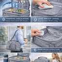Titan by Arctic Zone Expandable Lunch Box – Insulated, Crush-Resistant Cooler with 2 Ice Walls & Leak-Proof Lining – Meal Prep Bag with Strap & Container for Work & Travel | Black