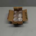 6 Pcs Amber Glass Candle Holders,Vintage Candle Holder,Brown Tea Lights Candle Holder with Color Plated Flower Base for Candlelight Dinner Wedding Party Gift