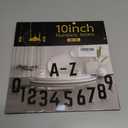 10 Inch Metal House Numbers, House Address Letters and Numbers for Outside Signs, Metal Letters Door Numbers Signage Street Address Plaque for Garden Door Mailbox Decor (Letter F)