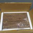 QEEIG Floating Shelves for Wall Bathroom Shelf Bedroom Kitchen Living Room Hanging Book Shelves Small Farmhouse Decor 16 inch Set of 3, Rustic Brown (015-BN3)