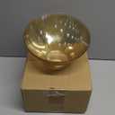 Goodluck 5 Pack Gold Glitter Plastic Serving Bowls for Party - 20 OZ Angled Disposable Serving Bowls for Wedding Party Chip, Candy, Salad & Fruit