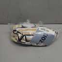 Acelitt Womens Summer Sleeveless Striped Dresses Casual Loose V Neck Flowy Ruffle Babydoll Dress Beach Vacation Sundress (Large, Khaki and White Stripe)