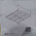 Novilla King Bed Frame and Headboard, King Bed Frame, Velvet Upholstered Bed Frames, No Box Spring Needed, Heavy Duty Feet, Easy Assembly, White Velvet