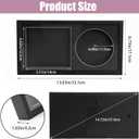 2 Pcs CD Display Frame, Black Signed CD Display Case (13" x 6.7") | CD Frame for Disc and Box, Double Groove Record Album Case, Signed Music Decor, Wall and Tabletop