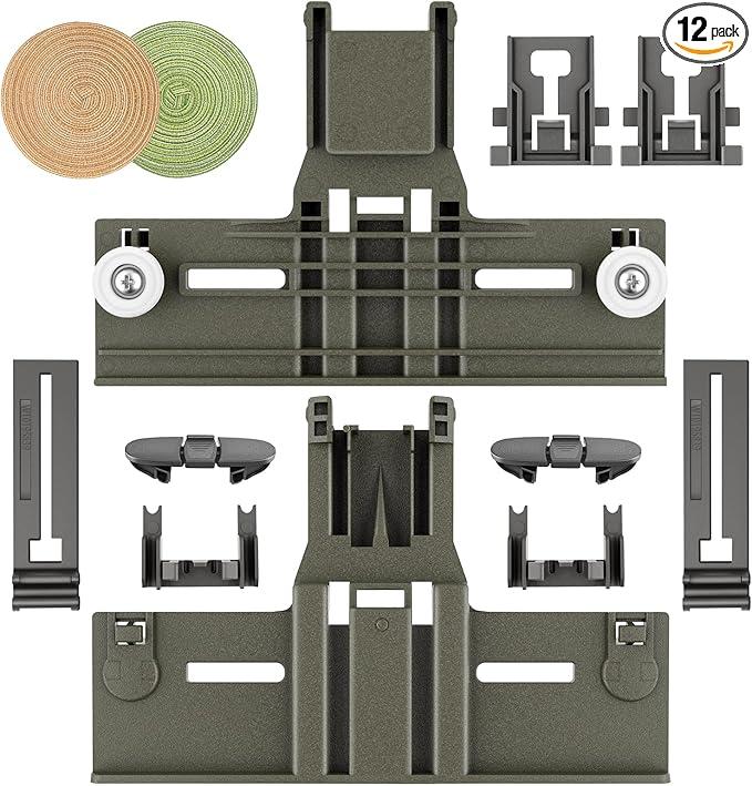 UPGRADED W10350375 Dishwasher Top Rack Adjuster Parts Replacement for Whirlpool Dishwasher Parts WDT730PAHZ0 WDT750SAHZ0 WDTA50SAHZ0 WDT970SAHZ0 Upper Rack Parts,Fits Kenmore Dishwasher Top Rack Parts