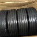 4.10/3.50-4 Tire & Wheel Flat Free, 4 Pack Heavy Duty Solid PU Non-inflated Tires with Double Sealed Bearings, 5/8 in Axle Bore Hole & 2.15 in Offset Hub for Dolly/Dump Cart/Wheelbarrow