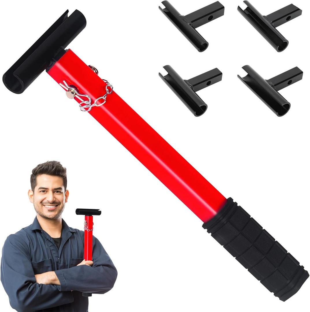 CZA Door Hinge Adjustment Tool, Professional 4 in 1 Hinge Gap Adjusting Wrench Kit for Cabinet Doors and Furniture Assembly, Heavy Duty Painted Steel Hinge Bender Wrench with Rubber Grip