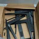 Pyle Portable Dual Laptop Stand - Standing Table with Adjustable Height, Ergonomic Design & Anti-Slip Prongs for DJ Mixer, Sound Equipment, Workstation, Gaming & Home Use - PLPTS38, Black (Pack of 1)