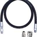 Tool Daily Pressure Washer Whip Hose with Swivel, Hose Reel Connector Hose for Pressure Washing with Power Washer Adapter Set, 4 FT