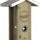 Wild Wings WWGF1-DECO Galvanized Weathered Vertical Cedar Bird Hopper Feeder