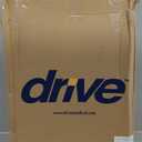 Drive Medical Rollator Walker with Seat - Stable Mobility Support - Height Adjustable - Durable Steel Frame Construction - Smooth 7.5" Wheels - Foldable - 350 Lb Limit - Blue