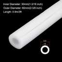 2pcs Pipe Insulation Foam Tube 1-3/16" ID x 2-3/8" OD 3ft Heat Preservation Foam Pipes [for Copper Water Pipe Freeze Protection] - 30mmx60mm/White