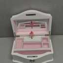 Cottage Garden Ballerina 9 inch Wood Musical Jewelry Box Plays Tune Swan Lake