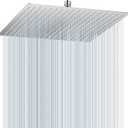 Rain Shower head, High Flow Stainless Steel Square Rainfall ShowerHead, Waterfall Bath Shower Body Covering, Ceiling or Wall Mount (16" Chrome Finish)