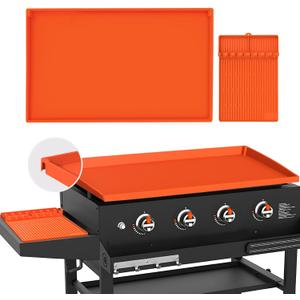 Full-Edge 36" Blackstone Silicone Griddle Cover, Includes 16" Silicone Spatula Mat, Premium Food-Grade Grill Buddy Mat, Reusable Top Protector, Ideal for All-Season Outdoor Use