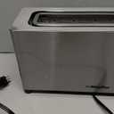 Mueller UltraToast Full Stainless Steel Toaster 4 Slice, Long Extra-Wide Slots for Bagels and Waffles, 6 Browning Levels, LED Display, Cancel/Defrost/Reheat Functions & Removable Tray, Kitchen Gadgets