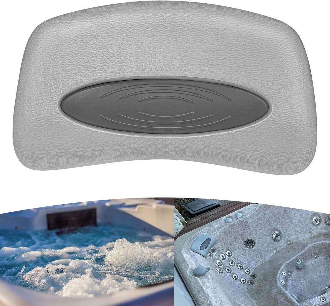 Camoo 6472-960 Cover Valet Chevron Spa Pillow Replacement for Sundance 850/880 Series Hot Tubs & Swim Spas Pillow, with a Light Grey Outer Pillow(6455-467) and a Dark Grey Insert(6455-482)